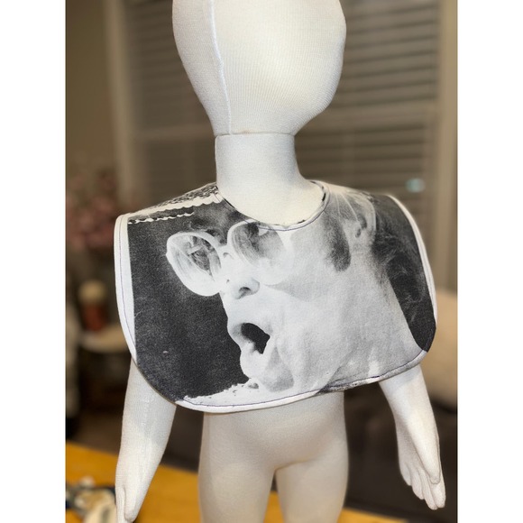 Elton John Baby Bib Music Bib Fleece Bib Upcycled Toddler Bib Upcycled Fashion - Picture 1 of 5